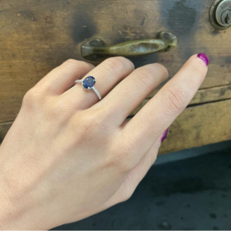 Blue Sapphire Engagement Ring Lola 1.50ct