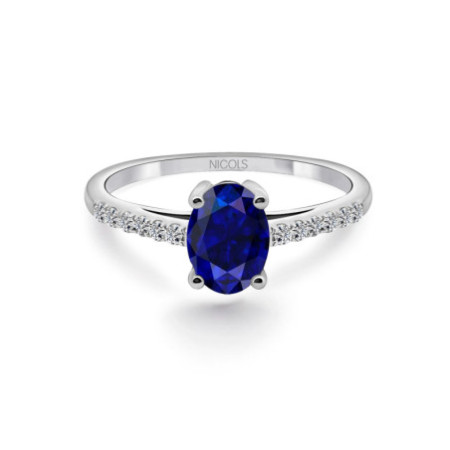 Blue Sapphire Engagement Ring Lola 1.20ct