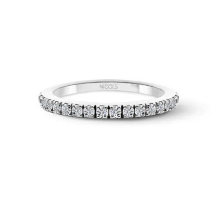 DAFNE BAND White Gold Wedding Ring Diamond 0.38
