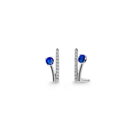 Branch Climbing Earrings Diamonds and Sapphires 0.40 36810130221