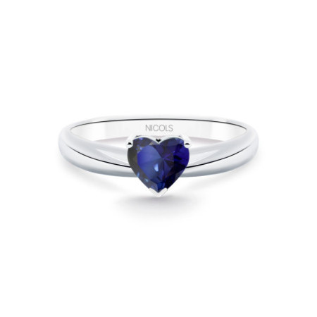 Solitaire Engagement Ring 0.80ct Sapphire BLUE BLOOD