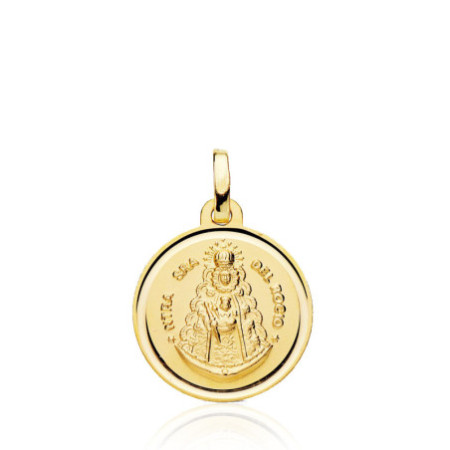 Medal 18Mm Virgen Del Rocío Shinny Bezel 18Kt
