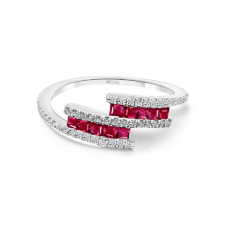 Amelia Diamonds and Rubies Ring 0.39 14710400113