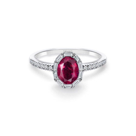 OVAL COLOR Ruby Ring