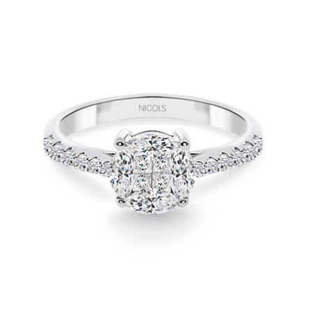 Rosette Diamond Ring DIAMOND CLASSIC