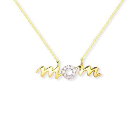Gold necklace MAMA MOM MINI DETAILS