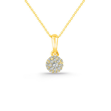 Colgante Diamantes Style 0.10 Oro Amarillo