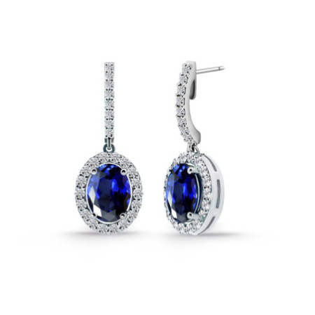Orla Dalia Sunset Sapphire Earrings 2.40
