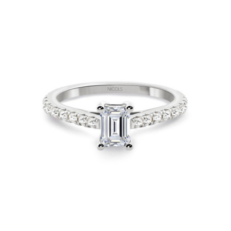 Diamond Ring 0.50 Emerald Camille