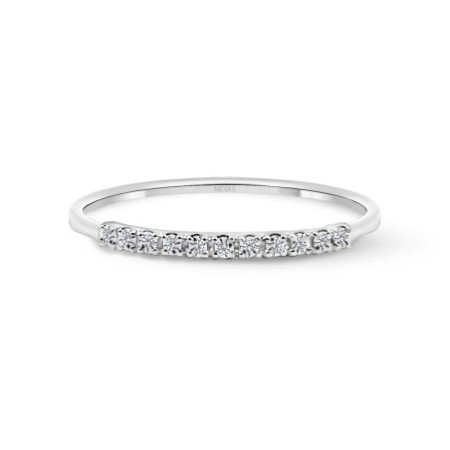 Azalea Diamond Ring 0.12 White Gold