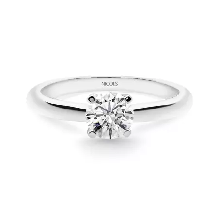 Engagement Ring Elle White Gold (18Kt) with Diamond 0.10-0.50ct