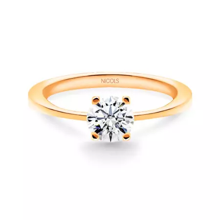 Katherine Engagement Ring Rose Gold (18kt) with Diamond 0.10-0.50ct