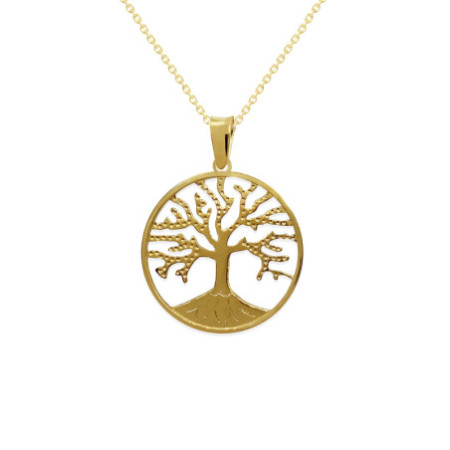 Tree of Life Pendant 18kt Gold 12mm