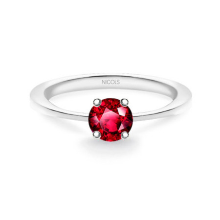 Isabella Ruby Solitaire Ring 0.50ct