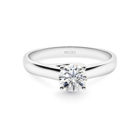MEGAN Engagement Ring White Gold (18kt) with Diamond 0.75ct