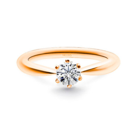 ALEXIA Engagement Ring Rose Gold (18kt) with Diamond 0.55ct