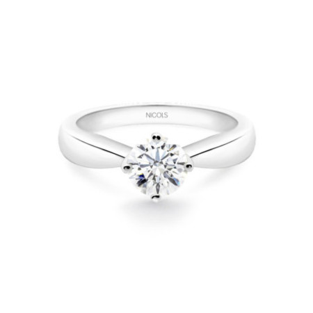 Jackie Engagement Ring White Gold (18kt) with Diamond 0.75ct