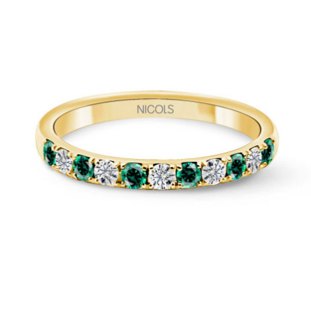 Emerald Azalea Diamond Ring