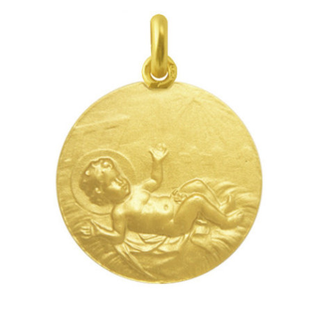 Baby Jesus Medal 18kt Gold