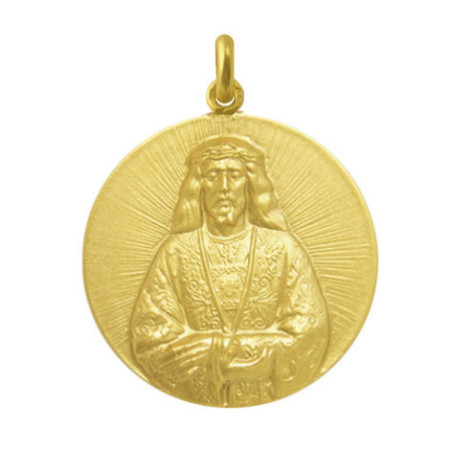 Jesus of Medinaceli Medal 18kt Gold