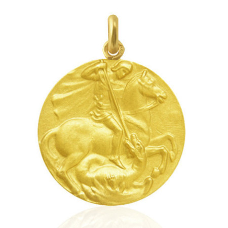Saint George Medal 18 kt Gold
