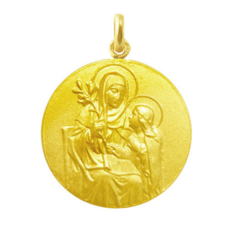 Saint Ana Medal 18 kt Gold.